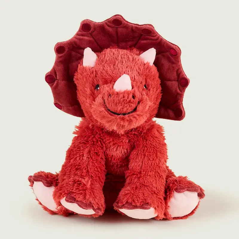 Warmies Red Triceratops Microwavable Plushies