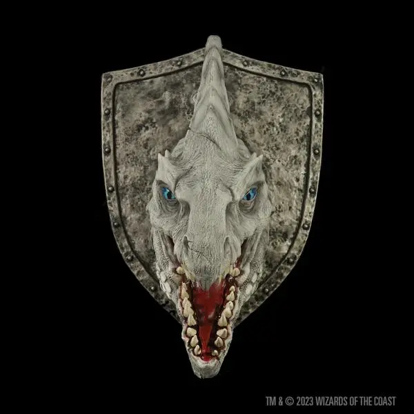 White Dragon Trophy Plaque