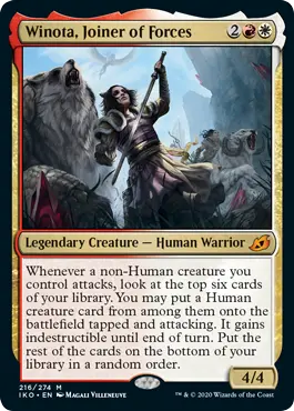 Winota, Joiner of Forces MTG Ikoria - 216 Non-Foil