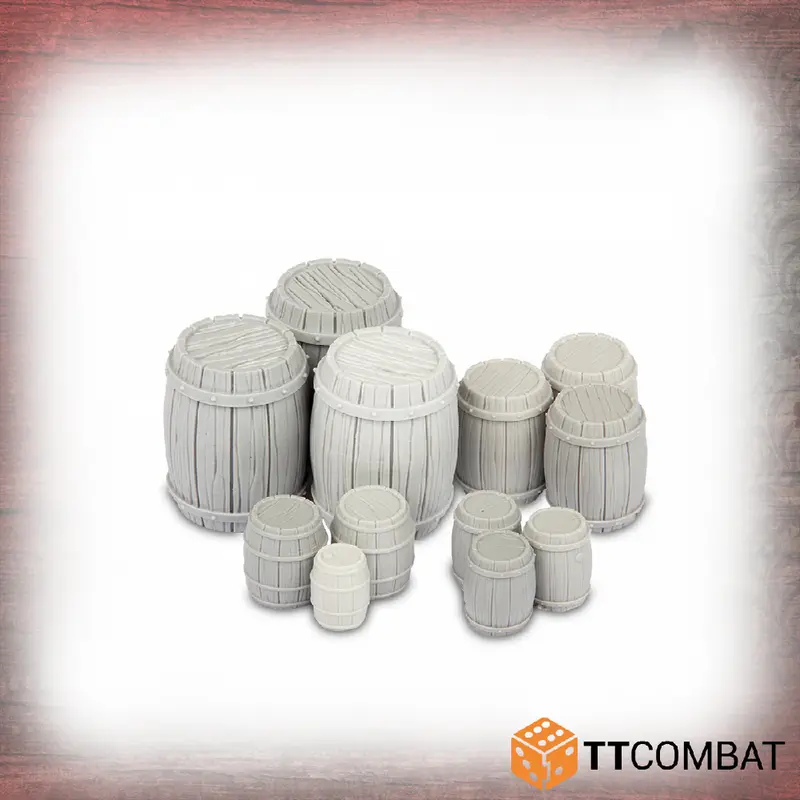 Wooden Barrels Tabletop Scenics Terrain