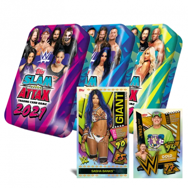WWE Slam Attax 2021 Mega Collectors Tin