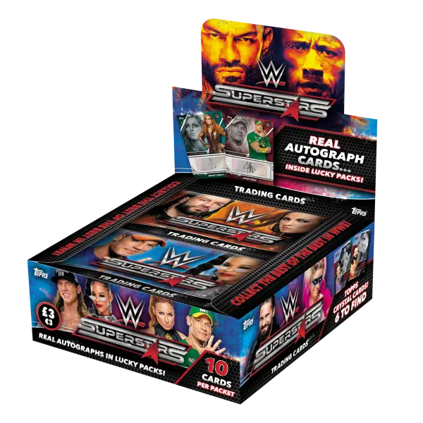 WWE Superstars 2021 Card Packets Box