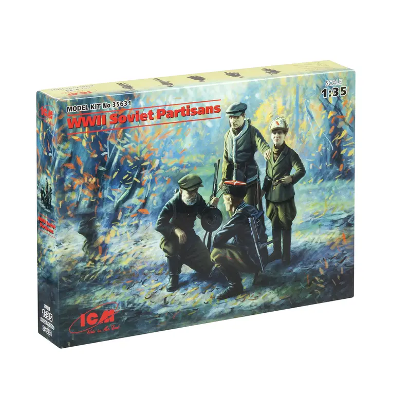 WWII Soviet Partisans Model Kit